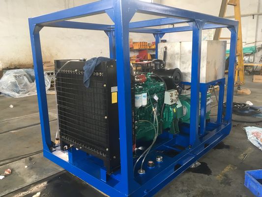 1150بار 90kw ضغط عالي مضخة تنظيف مياه الصاعقة آلة تنظيف المياه الباردة