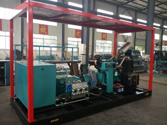 132kw ارتفاع ضغط آلة الغسيل النفاث محرك الديزل قوة النفاثة الأنظف