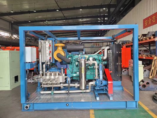 132kw غسالة ضغط الديزل 1000bar آلة نفخ المياه الصناعية