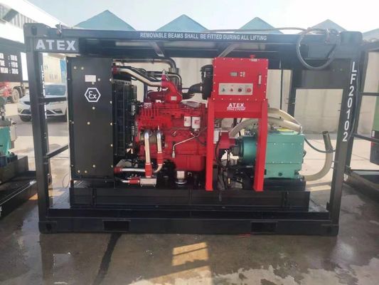 10000psi ATEX ZONE 2 وحدة مضخة ضغط عالية مضخة ماء مضادة للانفجار في الخارج