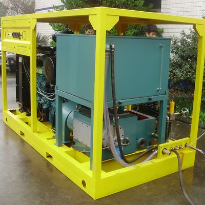 90kw معدات التفجير المائية آلة تنظيف المياه النفاثة الصناعية 800bar
